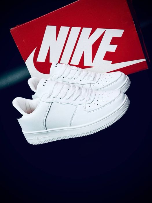 Nike білі шкіряні кросівки 40–45 | Чоловічі кросівки | Класика на кожен день мужские/подростковые кроссовки кеди найк аир форс 2026 белые кеди