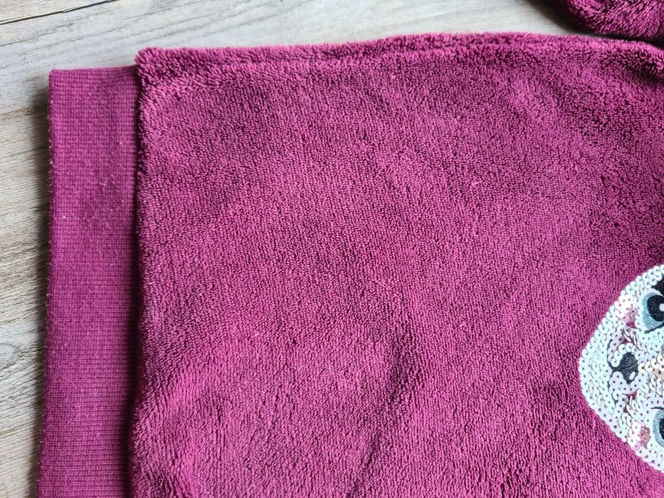 Bluza polarowa ciepła KIK koko rozm 110 burgund
