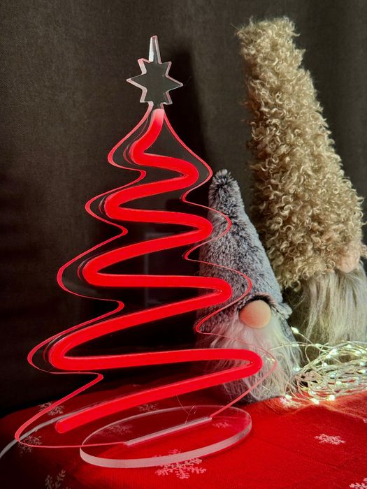 Світильник, неоновий різдвяний.