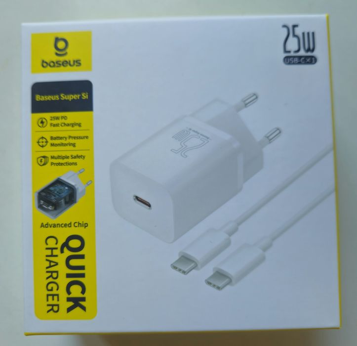 Oryginalna Nowa  Ładowarka 25w Baseus  Super Si Quick Charger 25W