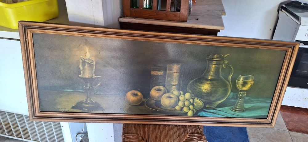 Quadro antigo em perfeito estado