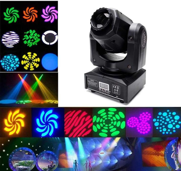 Głowa Ruchoma UKING LED zq02006 moc 60W DMX DJ