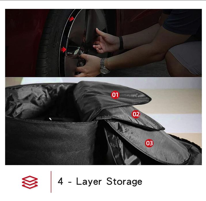 Bolsa para tampas de roda Tesla Model 3 / Model Y, nova