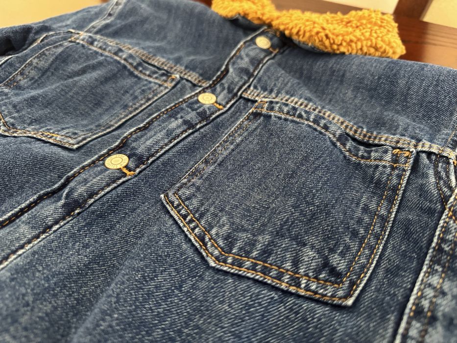 Куртка, джинсова, тедді як нова, zara, Зара, 5/6 років 116 ріст