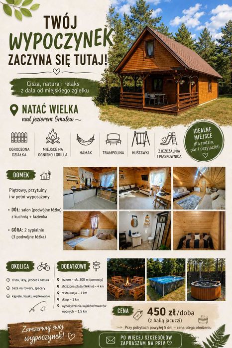 Wynajem domku na Mazurach