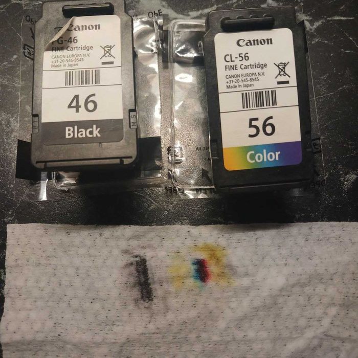 Картриджі canon pixma PG-46 та CL-56