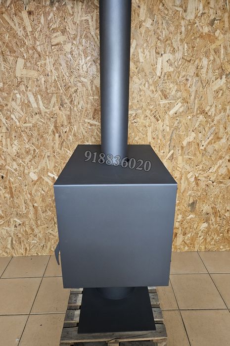 Salamandra Lenha Dupla Face com Pé 80cm - NOVAS - Com Ventilação - Fabrico Nacional
