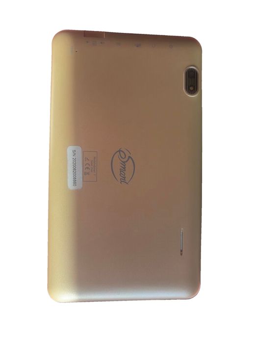 Tablet Smart 7" Quad Core dourado com capa