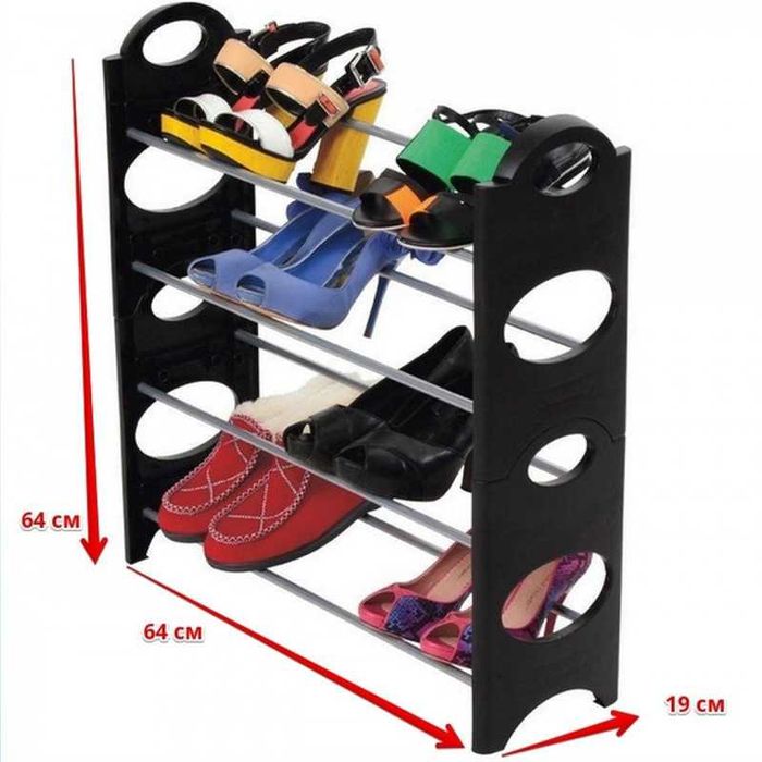 Полиця для взуття Shoe rack 4 полиці, 12 пар