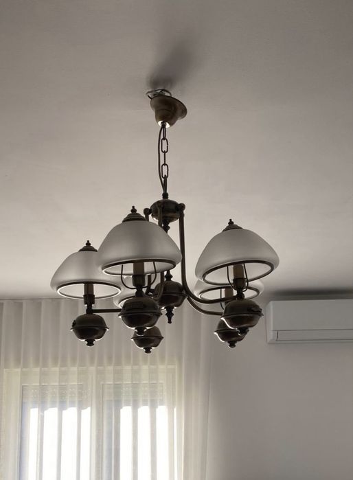 Candeeiros de sala de estar e sala de jantar de 5 e 3 lampadas