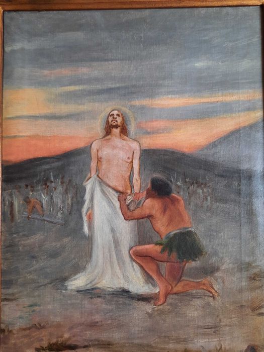 António Carneiro Cena religiosa