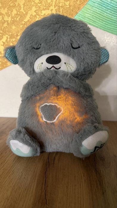 интерактивная мягкая музыкальная игрушка-ночник «Дышащая выдра»