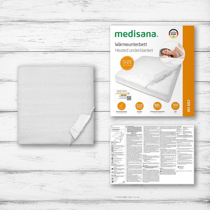 Mata grzewcza Medisana HU 662 biała 100 W 150 x 80 cm