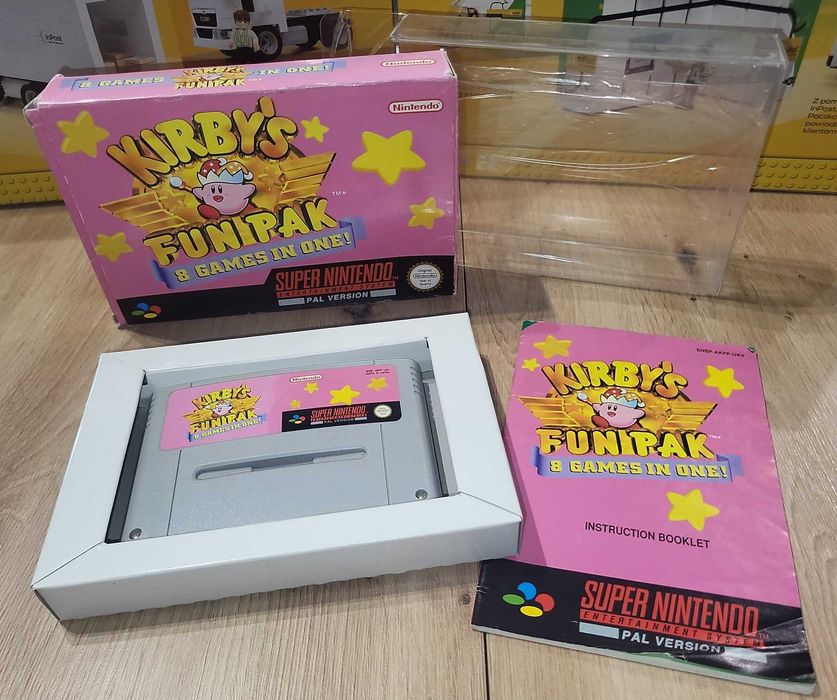 Gra Kirbys Fun Pak - NINTENDO SNES - DB+ stan CIB Komplet +Protektor