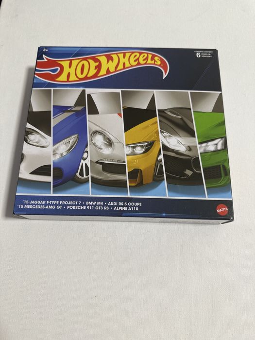 Hot wheels 6pak 6 pack jaguar f-type bmw m4 audi rs 5 coupe mercedes amg gt porsche 911 gt3 rs alpine a110