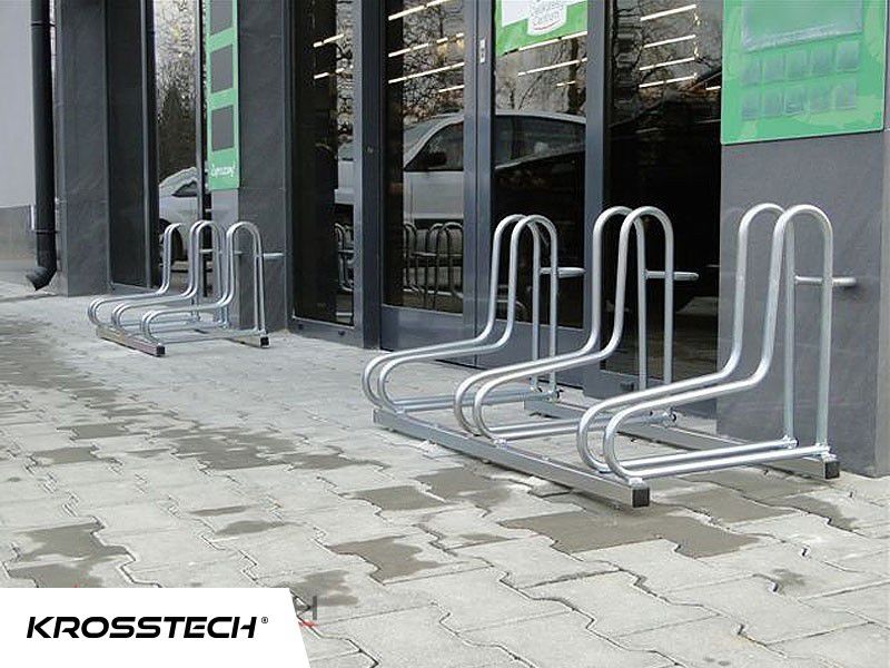 Stojak rowerowy OCYNKOWANY stalowy na 3 rowery NOWY SOLIDNY