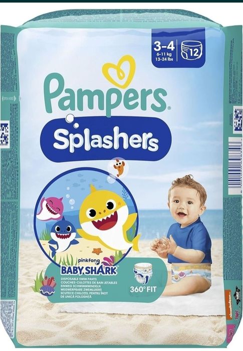 Pampers Splashers Pieluchy do Pływania Rozmiar 3-4 6-11 kg okazja