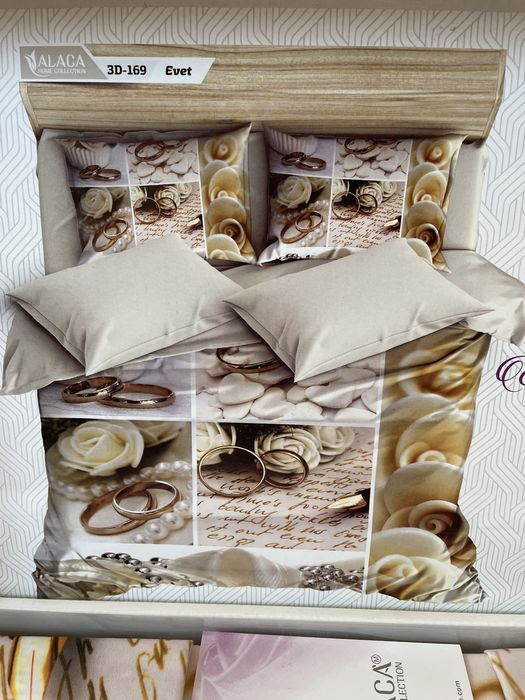 Постільна білизна нареченим 3Д.  «ALACA® HOME COLLECTION»