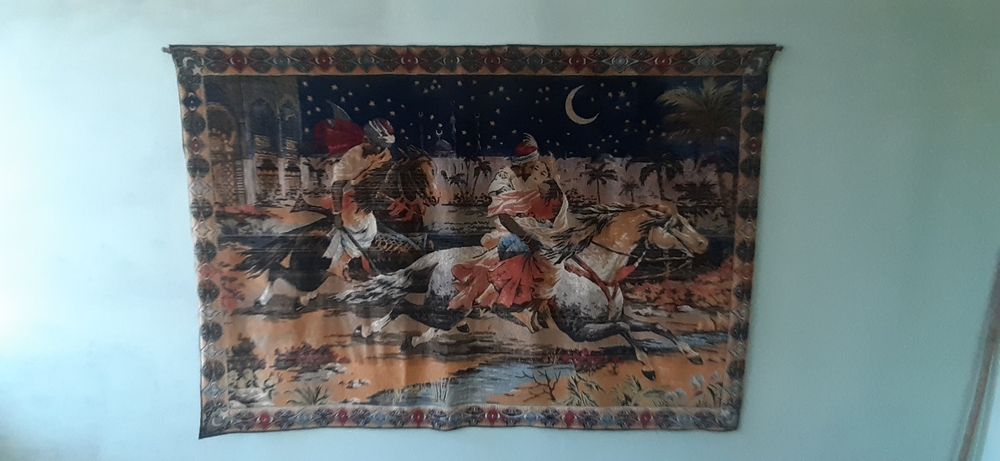Gobelin na ścianę z PRL.