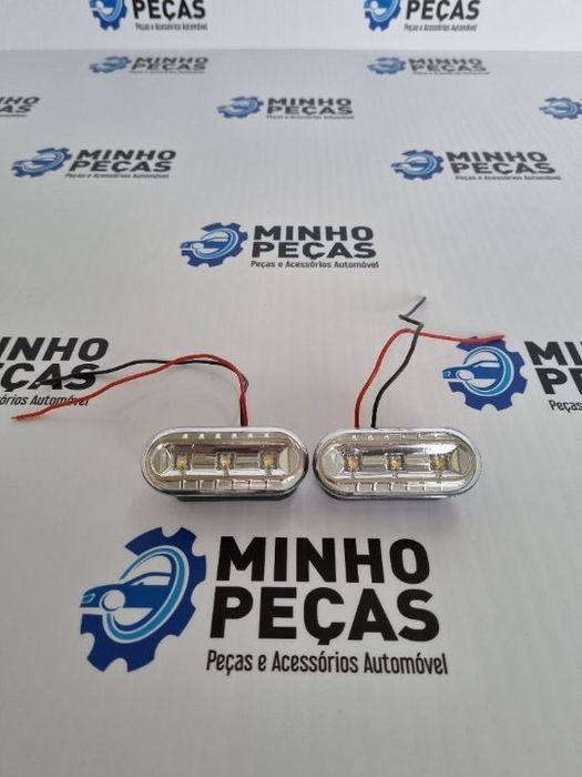 Piscas Laterais Led Cromados Vw Golf 3/4