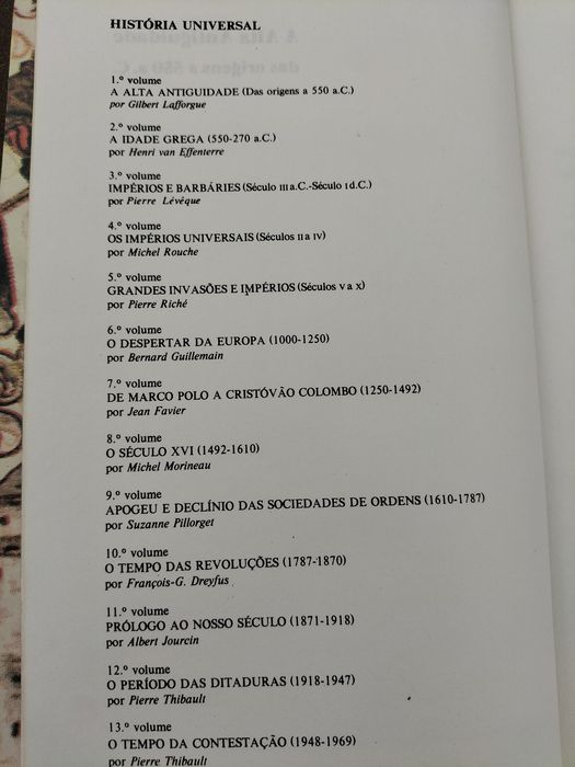 Coleção Completa História Universal, 13 Volumes (Dom Quixote, 1982)