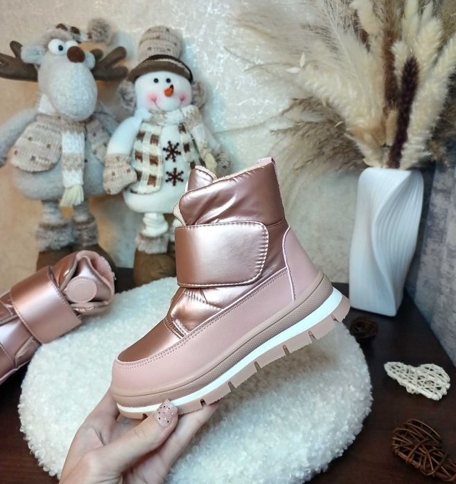 Зимові чоботи дутіки черевики Томм 27 28 29 30 31 32 33 для дівчинки