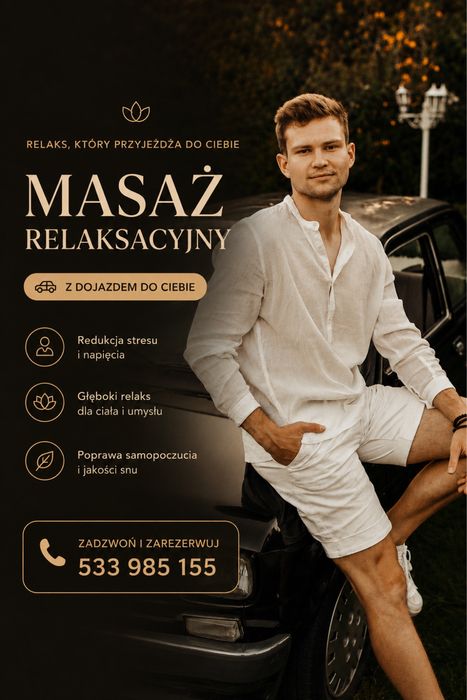 Masaż Relaksacyjny z dojazdem do klienta - Katowice i okolice