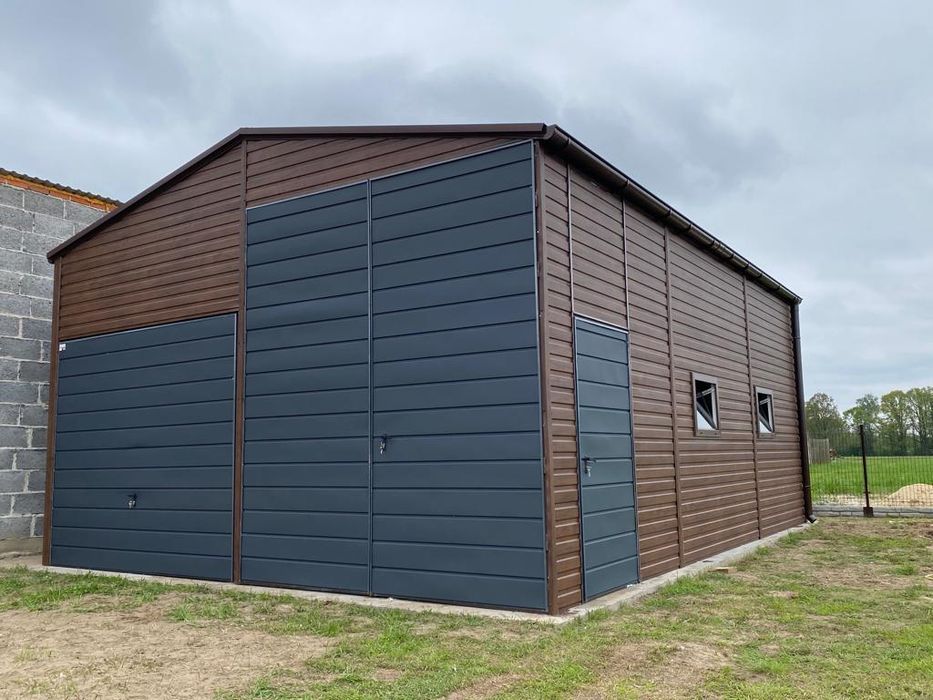 magazyn hala blaszana 6x8 nowoczesne garaże