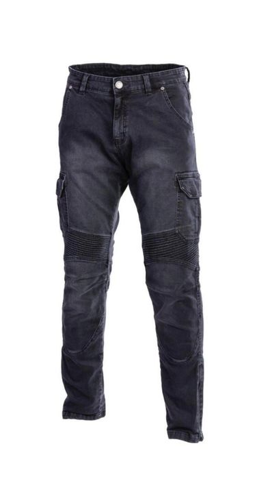 Jeansowe spodnie motocyklowe Seca Square II BLACK 34/32