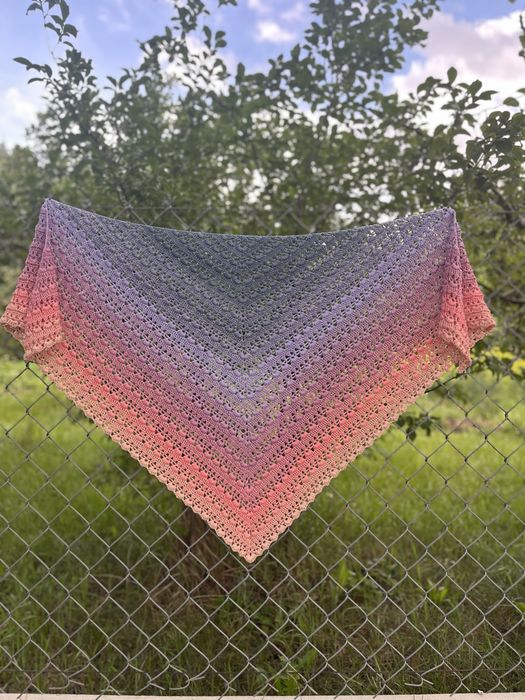 Chusta szydełkowa Bergamotka