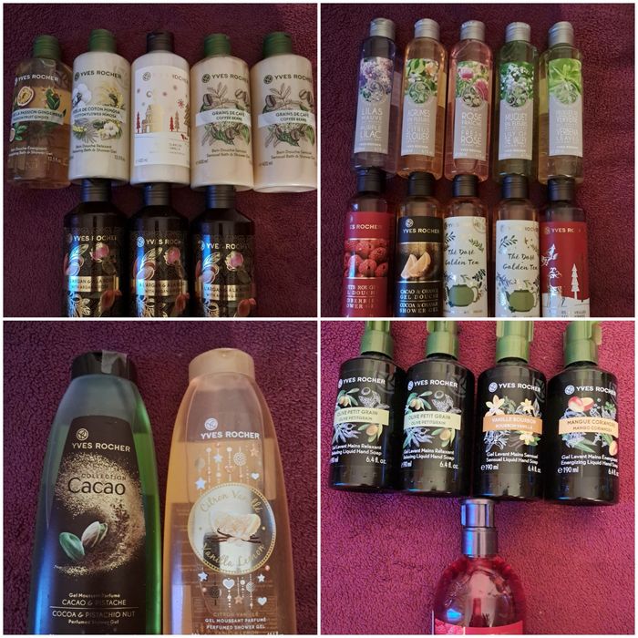 раритетні  гелі ,молочко ів роше  лімітки Yves Rocher