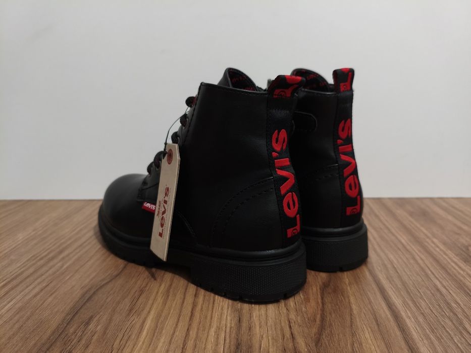 Buty Levis Levi's Strauss Catherine botki czarne na suwaki r. 34 21cm