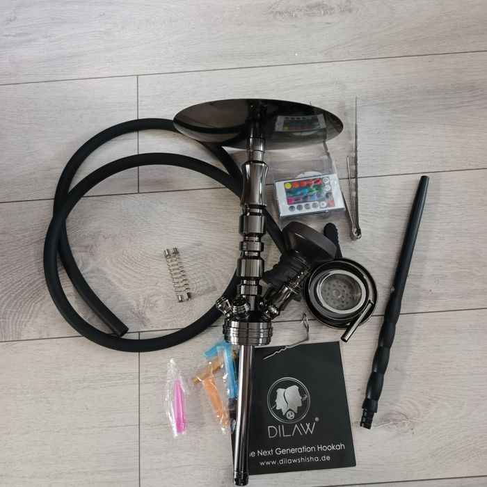 DILAW Shisha Rubin – Zestaw ze Stali Nierdzewnej BEZ szkła/misy