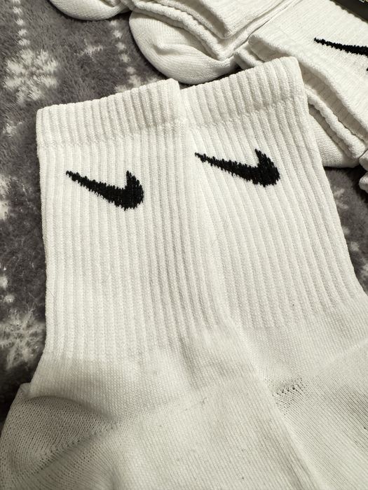 Skarpety nike biale dlugie