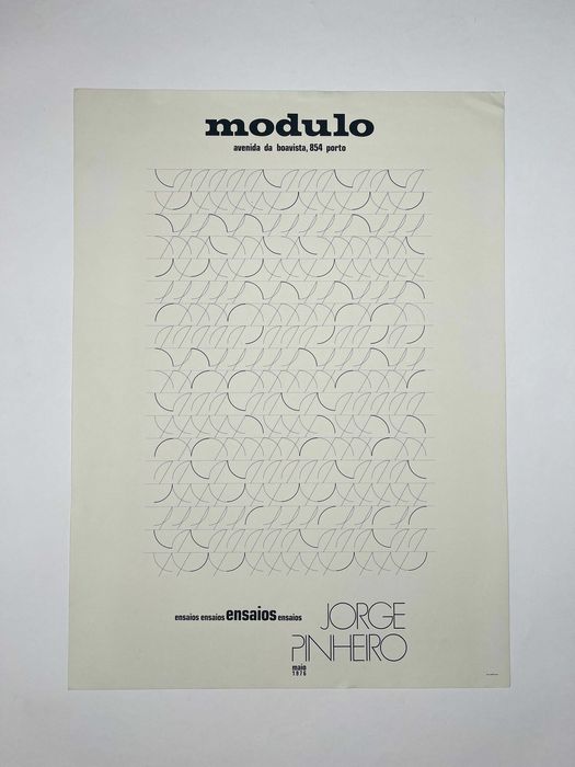 Cartaz da exposição Jorge Pinheiro Galeria Modulo 1976