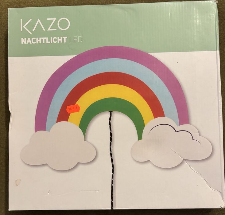 Dziecięca lampka nocna tęcza