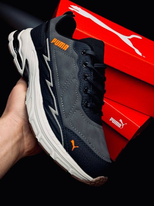 Кожаные кроссовки Puma/ качество и стиль - каждый день / мужские Пума