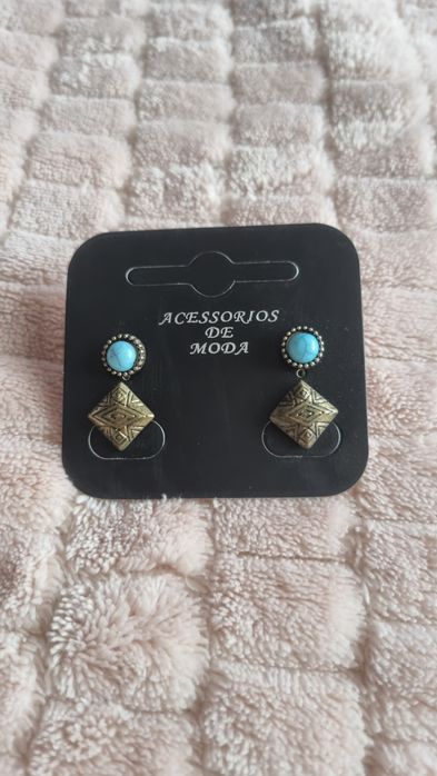 Conjunto brincos bronze