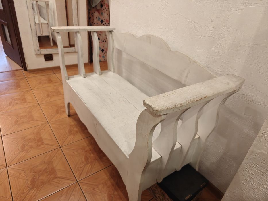 Ławka z drzewa sosnowego