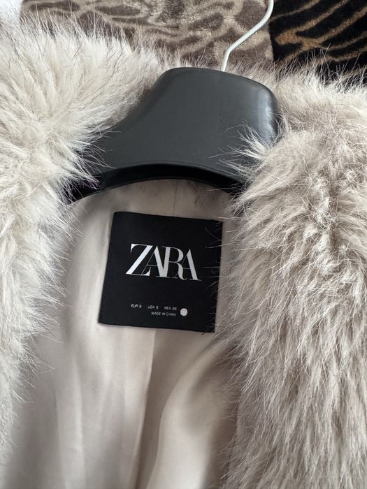 Жіноча еко шуба Zara коротка зі штучного хутра/ Шуба Зара/ Еко шуба