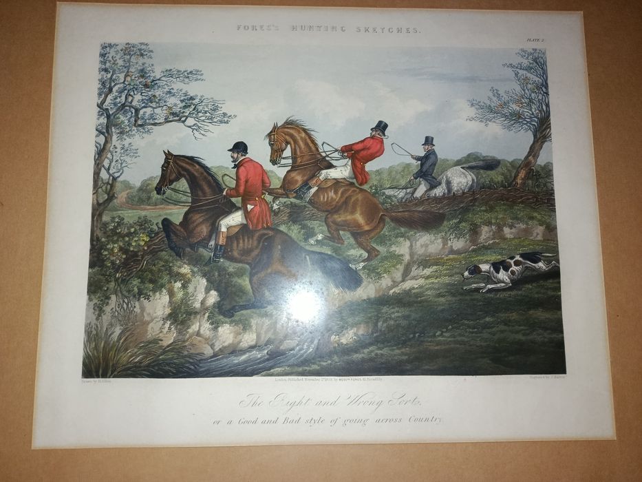 Quadro caça raposa Henry Alken