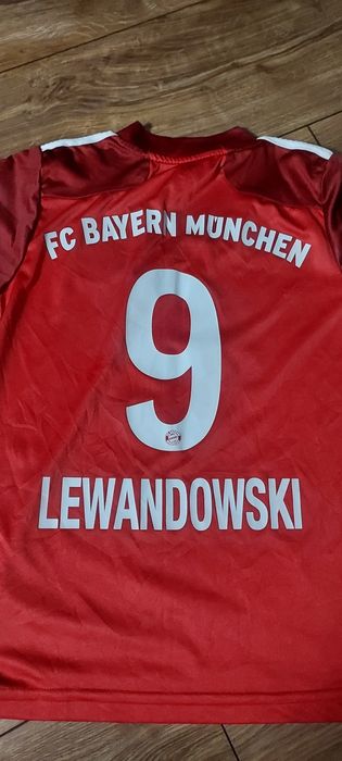 Strój piłkarski Bayern munchen Lewandowski adidas 128 zestaw komplet
