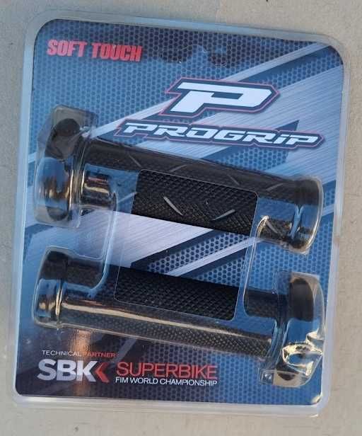 Punho Par Moto 801 MX Preto/Cinza Progrip