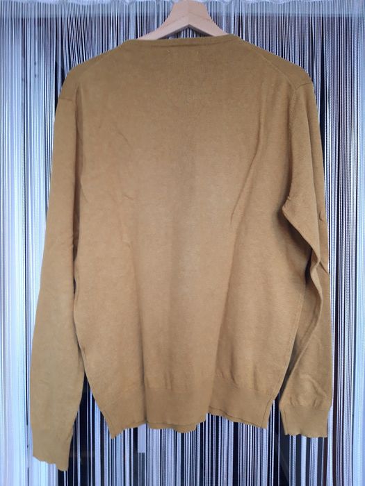 Camisola de malha de cor amarela da Marco Adireli (Tam. M, Homem) NOVA