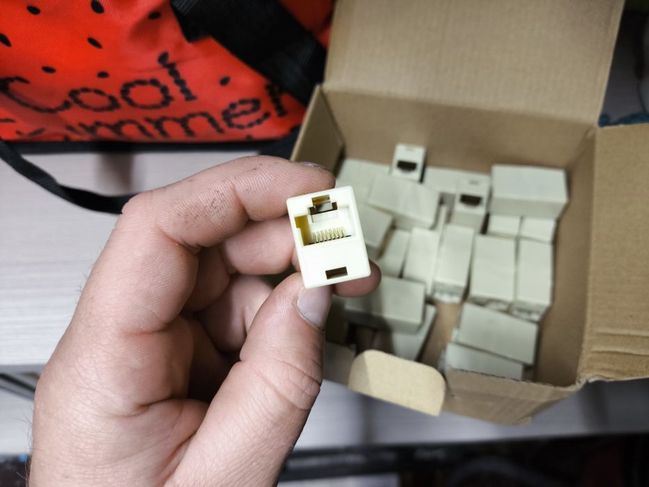 RJ45 джойнер інтернет зєднувач