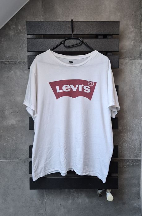 Biała bluzka t-shirt Levis r XL