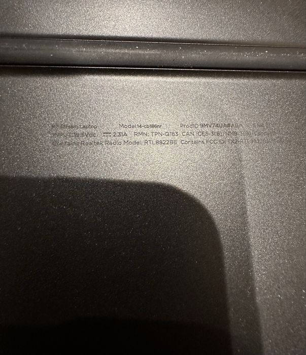 Hp 14-cb186nr 14" 4GB RAM/64GB SSD D1010