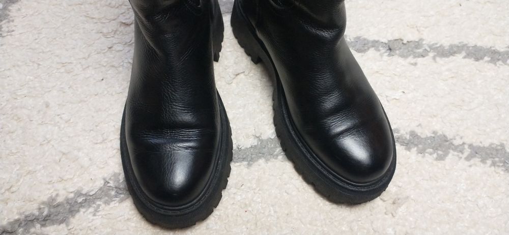 Чоботи жіночі зимові шкіряні, Espacio 39 розмір.стан дуже хороший