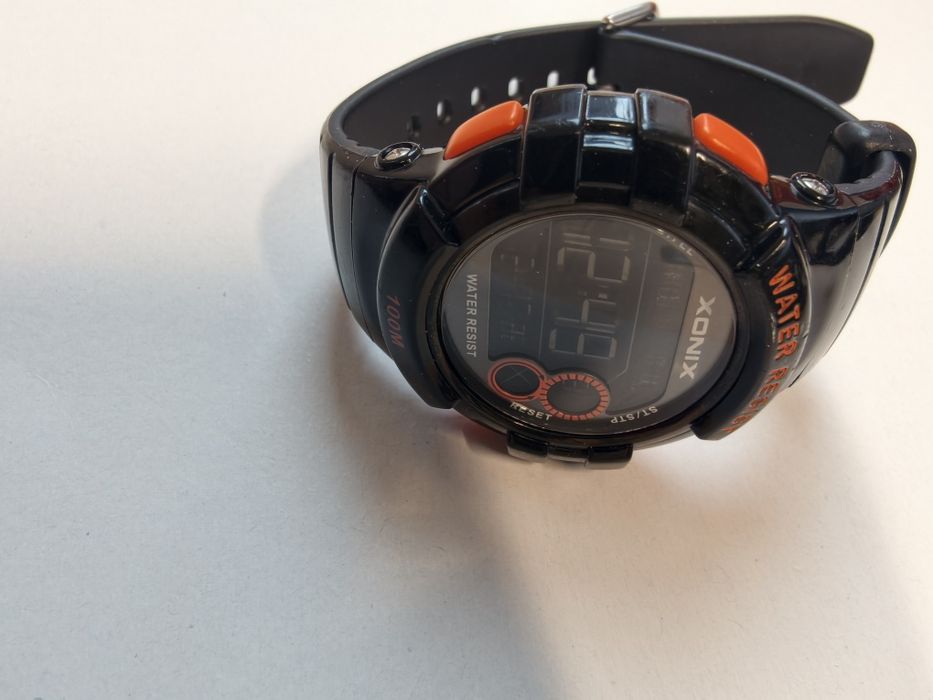 Zegarek dziecięcy Xonix KA-4 czarno pomarańczowy
