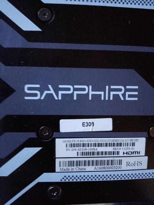 Sapphire nitro radeon R9 380X 4GB